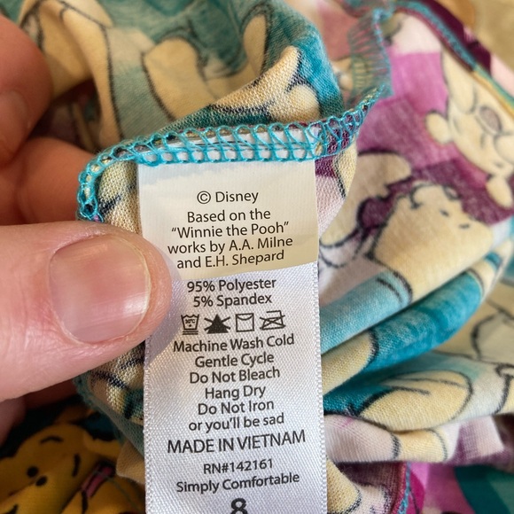 NWT LuLaRoe Adeline Girls Size 8- Winnie the Pooh Dress - Picture 6 of 7